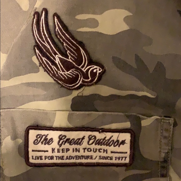 Zara camo vintage button up - Picture 3 of 5